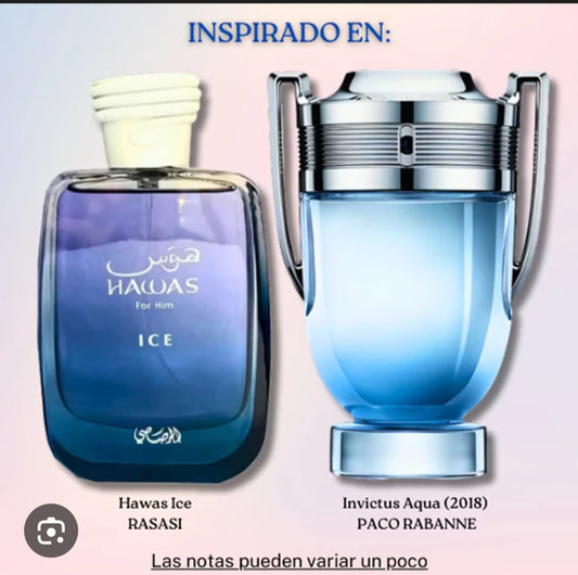 Rasasi Hawas Ice para hombres Eau de Parfum, 100ml Fragancia arabes premium