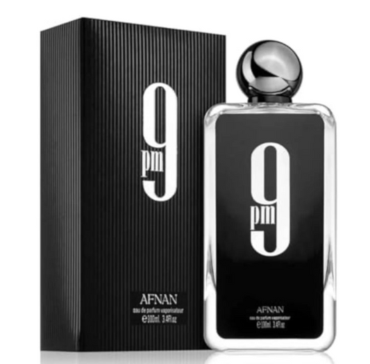 AFNAN 9 PM for Men Eau de Parfum Spray, 3.4 Ounce