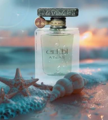 Lattafa Atlas Eau de Parfum Spray para Unisex, 1.85 onzas